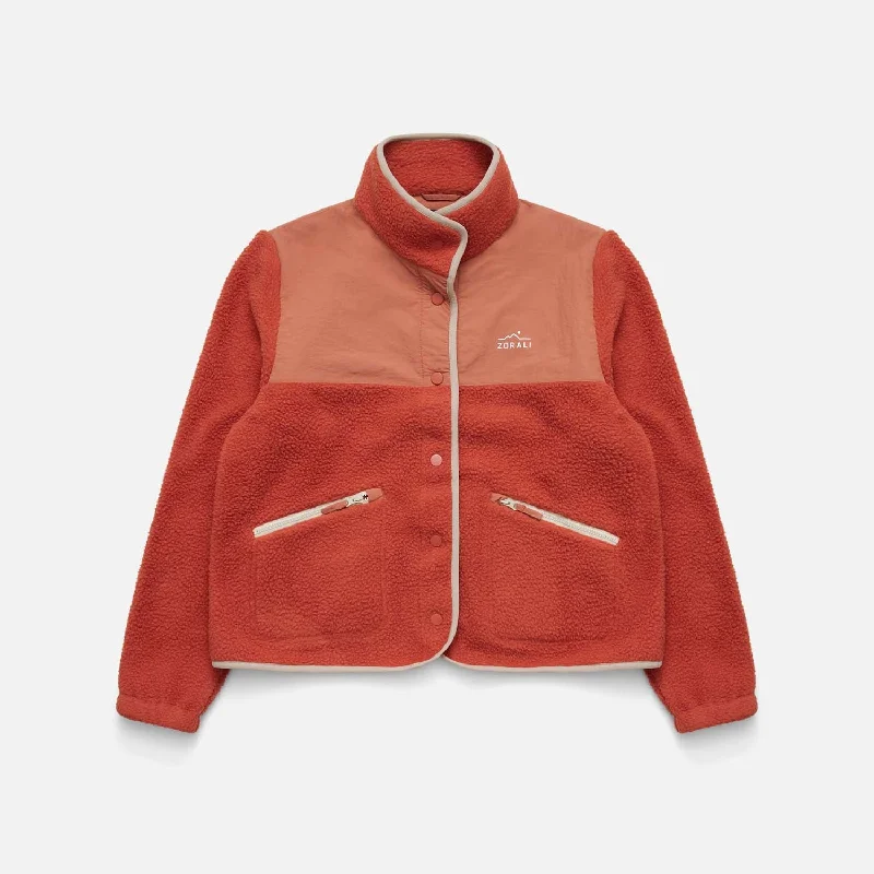 High-end Customization Womens Trail Fleece Redwood