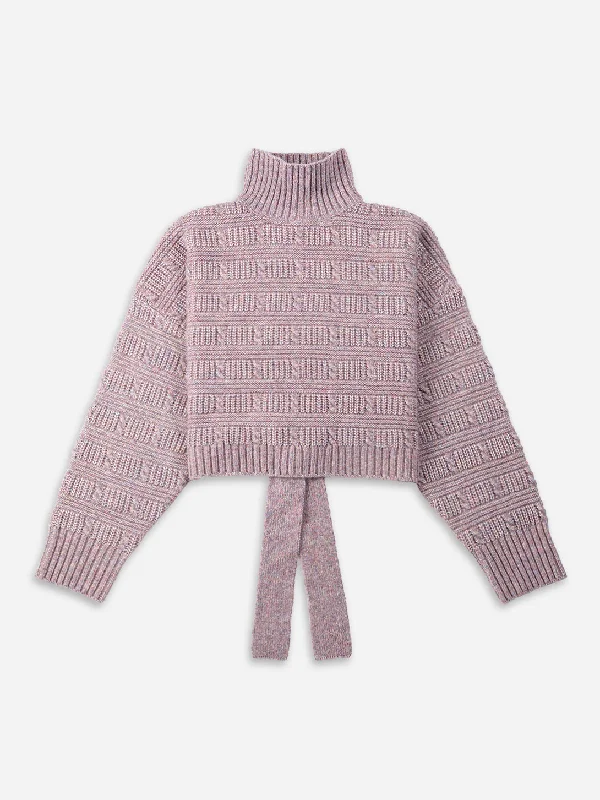 French Style Wrapped Wool Sweater