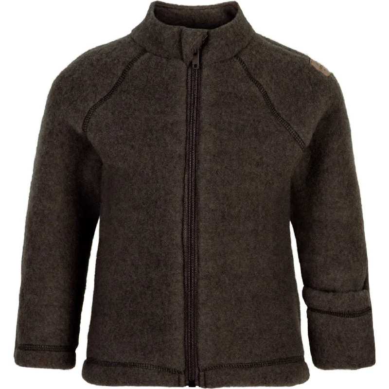 Comfy Pants Mikk-Line Dark Brown Melange Wool Jacket