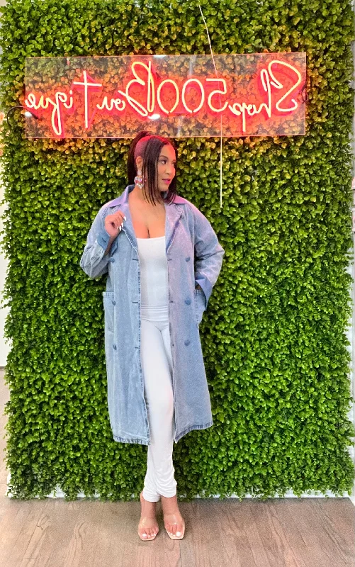 Personalized Design The Erica Denim Trench Coat