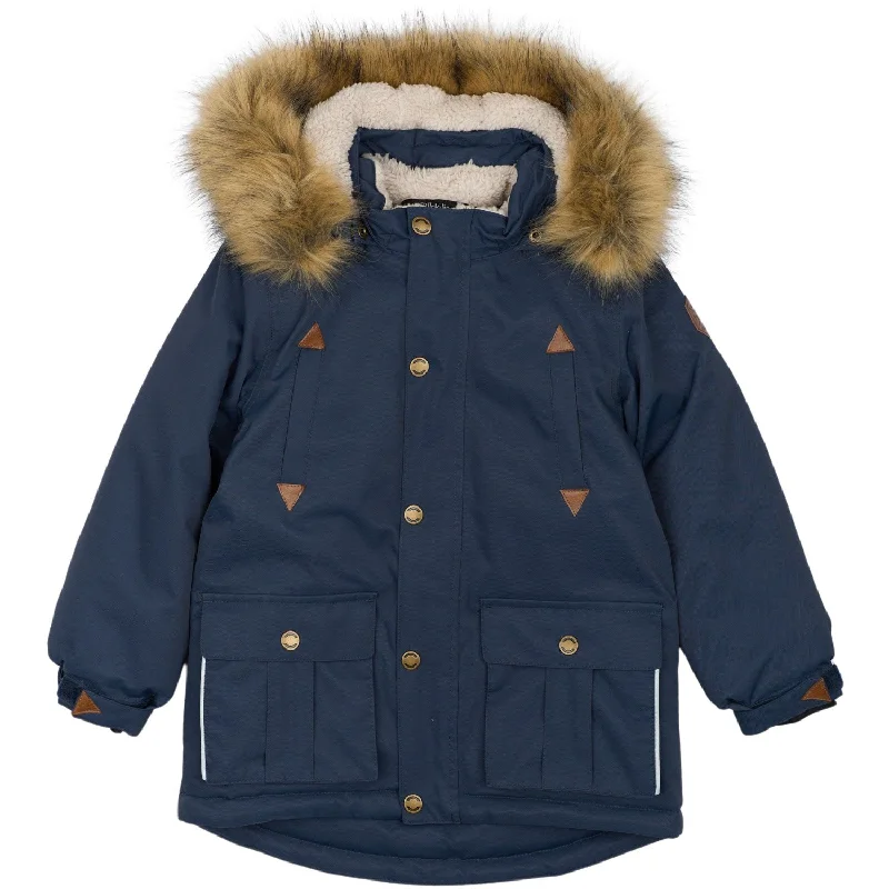 Easygoing Fashion Mikk-Line Blue Nights Twill Nylon Parca