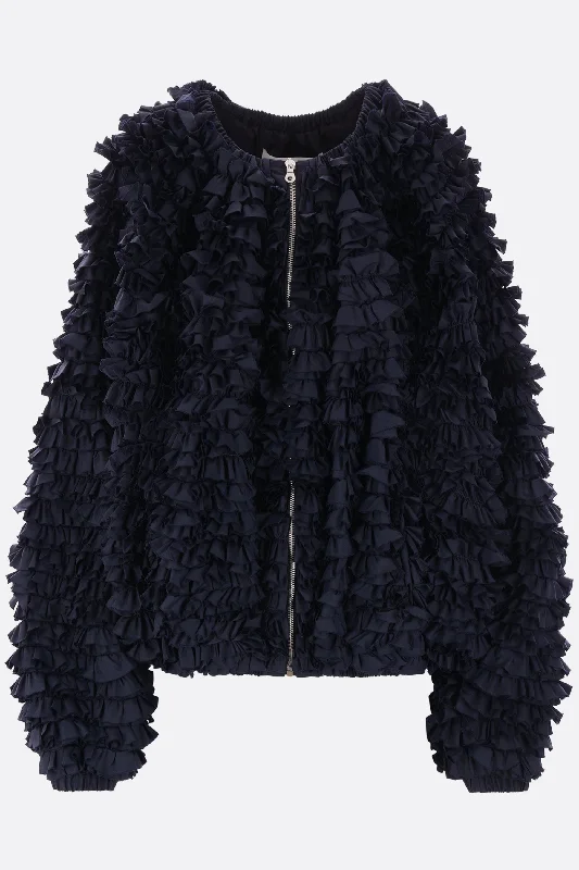 Knitted Design Finn technical taffetà jacket