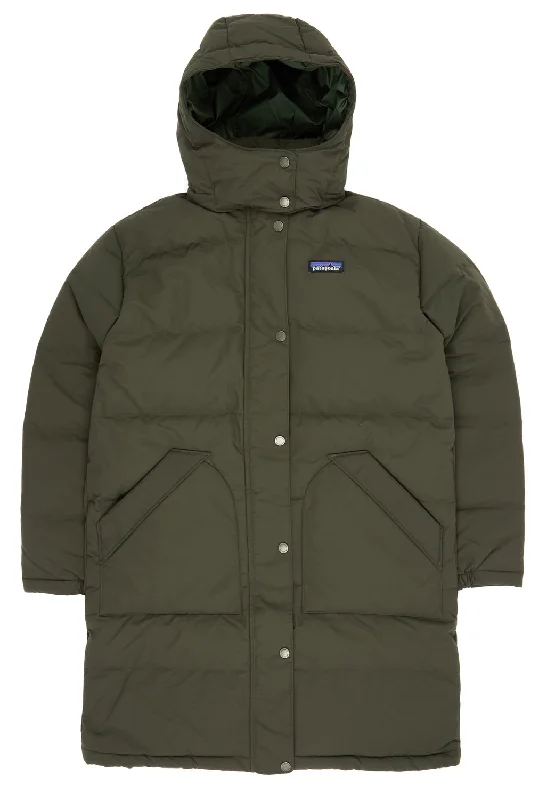 Classic Style Patagonia Downdrift Women's Parka Jacket - Pine Needle Green