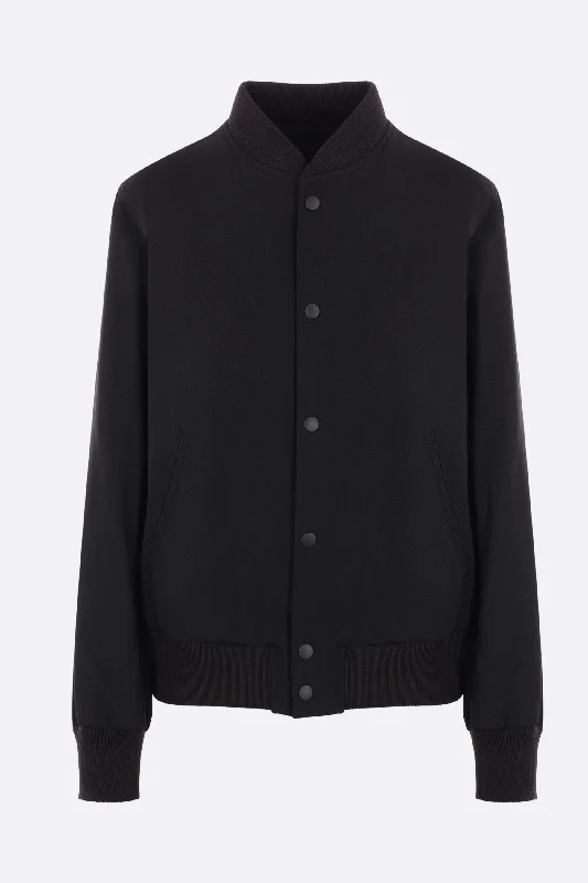 Noble And Elegant wool bomber jacket