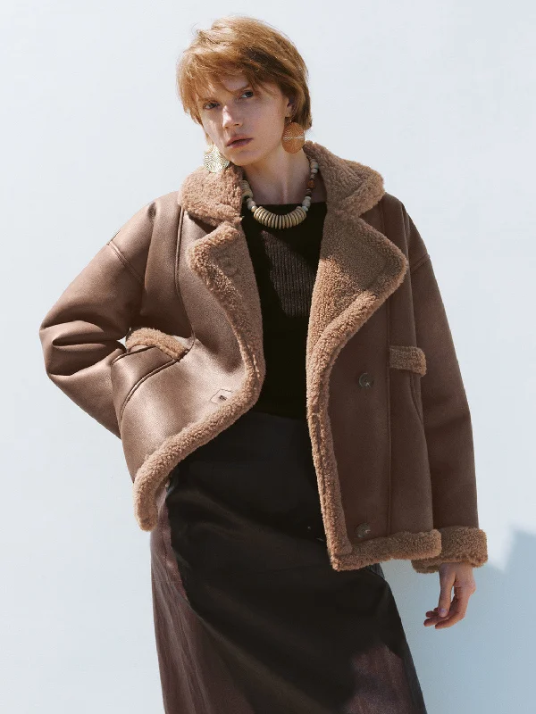 Comfortable Tops Leather Shearling Jackets