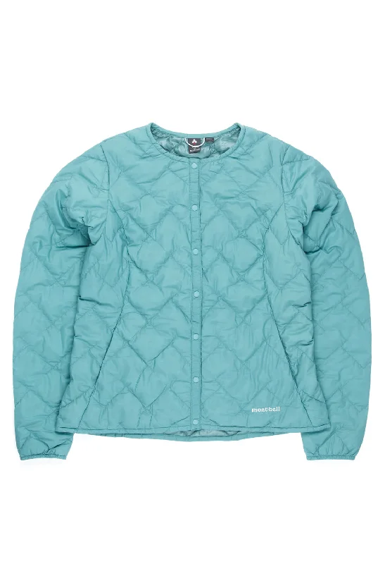 Fashion Classic Montbell Women's Superior Down Round Neck Jacket - Bottle Green