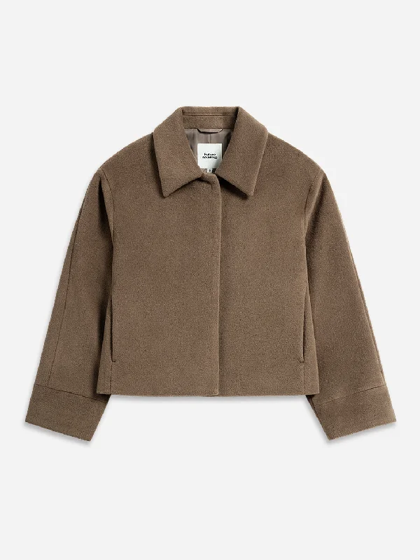 Trendy And Casual Cocoon Wool Jacket