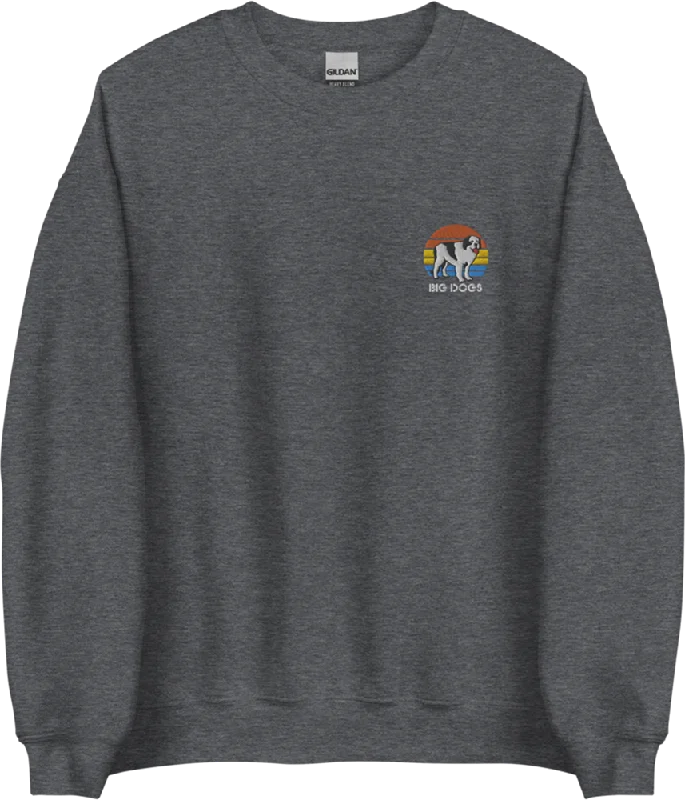 Classic Style Sunset Logo Embroidered Sweatshirt
