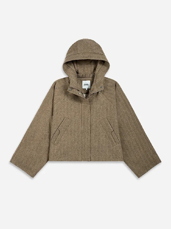 Fashionable Items Relaxed Hooded Jacket