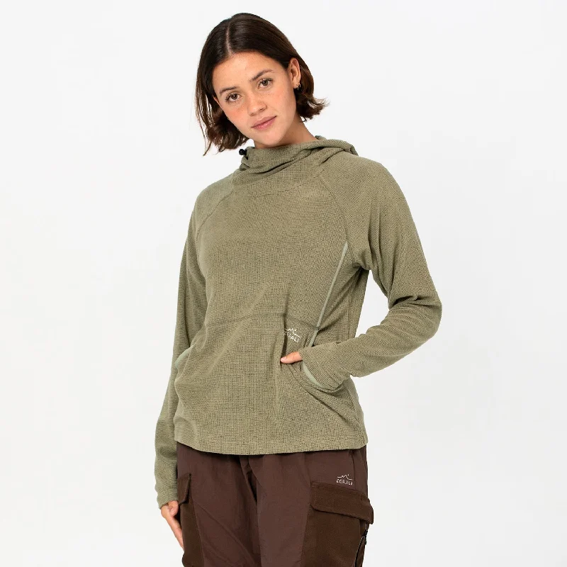 Elegant Design Womens Air-Grid Fleece Saltbush