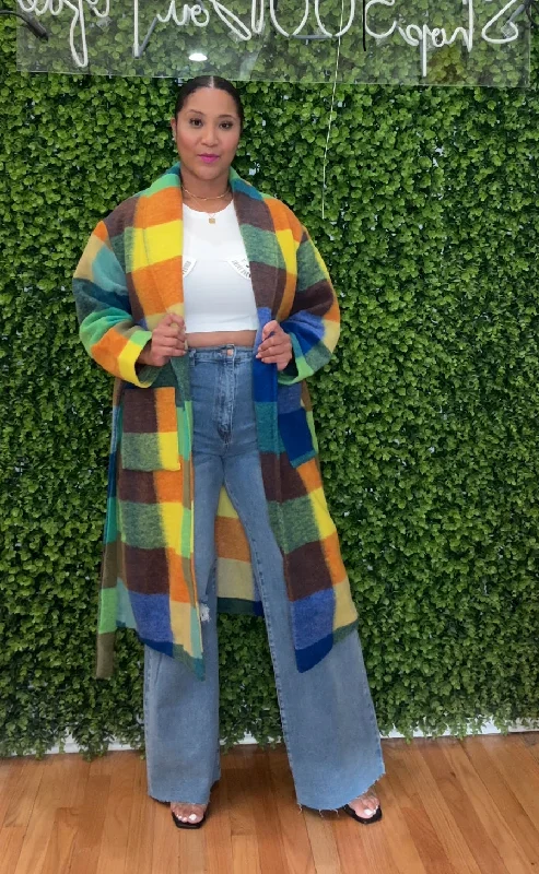 Personalized Wear Piper Plaid Coat