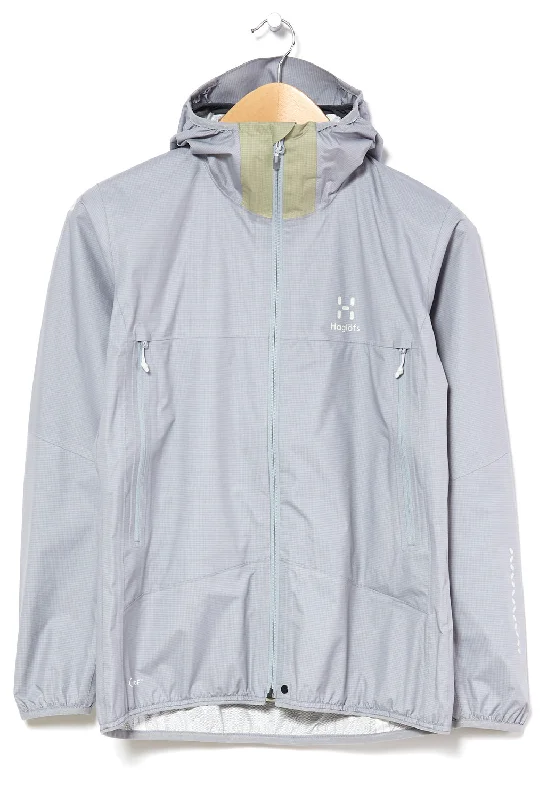 Stylish Wear Haglöfs Women's L.I.M PROOF Jacket - Concrete/Thyme Green