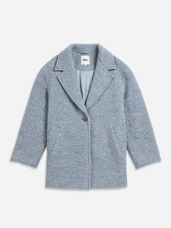 Elegant And Charming Cocoon Boucle Jacket