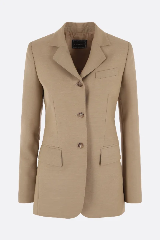 Classic style single-breasted rubelia jacket