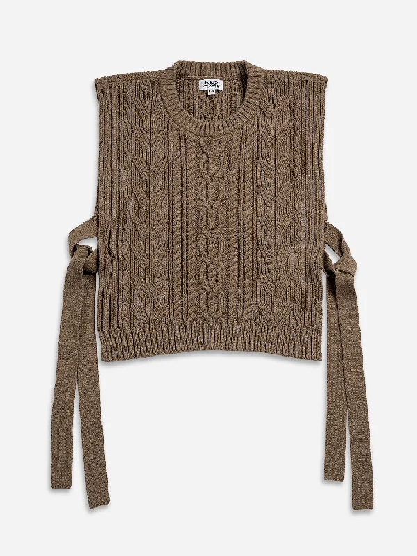 Classic Retro Cropped Sweater Vest