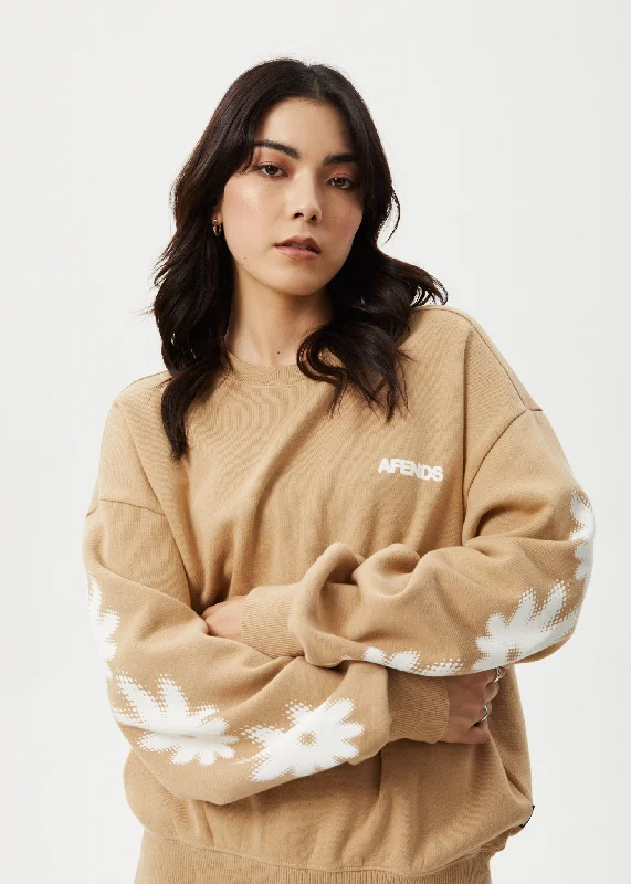 High-quality Styles AFENDS Womens Petal - Crew Neck - Tan
