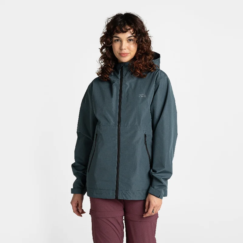 Simple Elegance Horizon 3L Rain Jacket Blue Lake