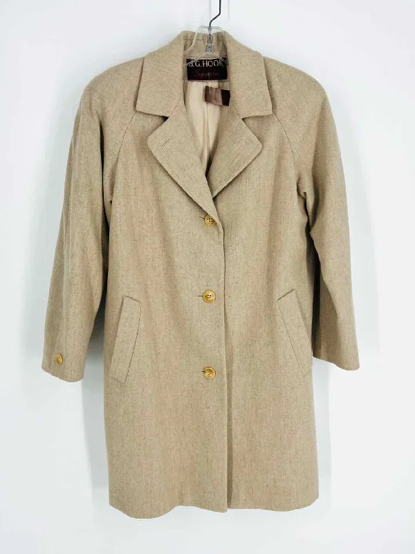 Fashion Innovation Size L ? Sand Solid Buttons Coats Coat
