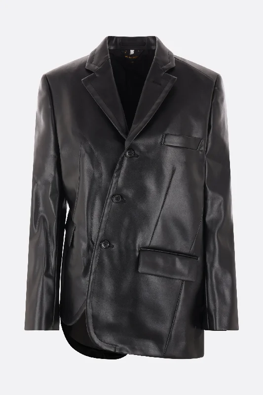 Everyday Style faux leather asymmetric jacket