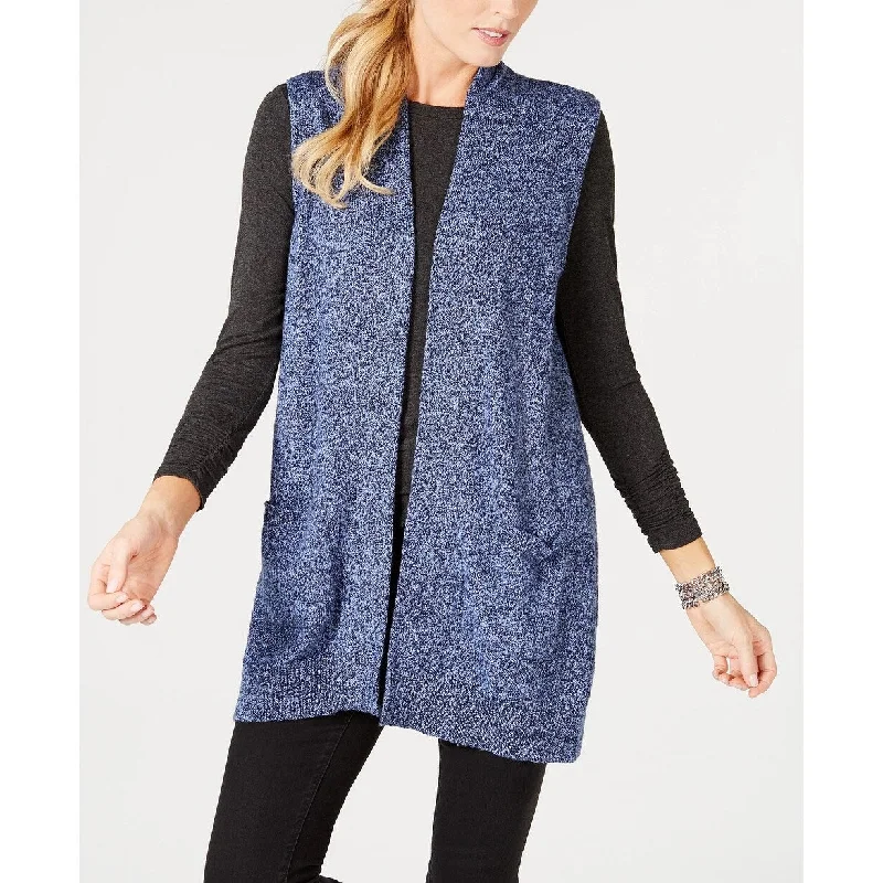 Relaxed Dresses Karen Scott Women's Sweater Vest Blue Size Extra Small - X-Small