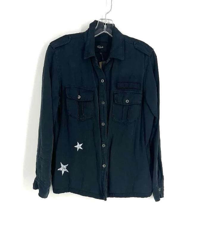 Elegant Wear Rails Size M Navy/White Stars Applique Designer Jacket