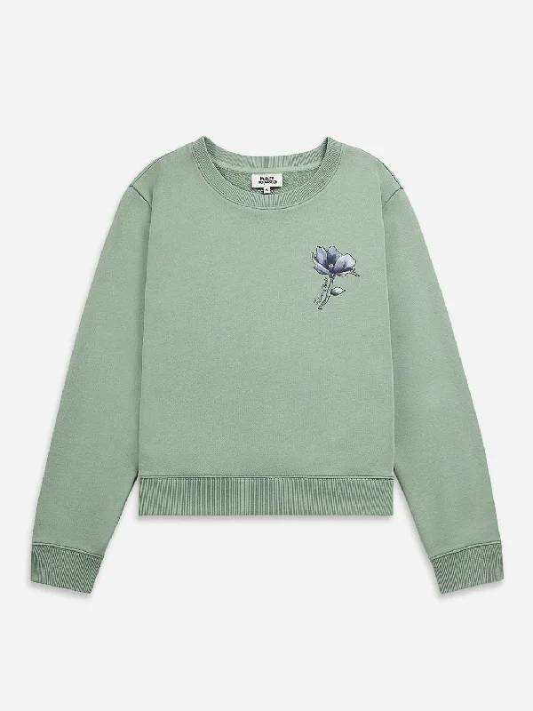 Boutique Recommendation Flower Printed Sweatshirt