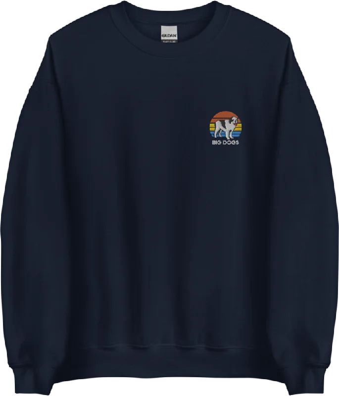 Fresh And Fashionable Sunset Logo Embroidered Sweatshirt