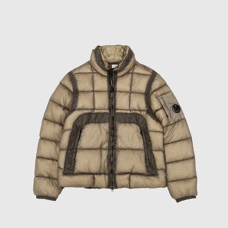 French Style DD SHELL HOODED SHORT DOWN JACKET