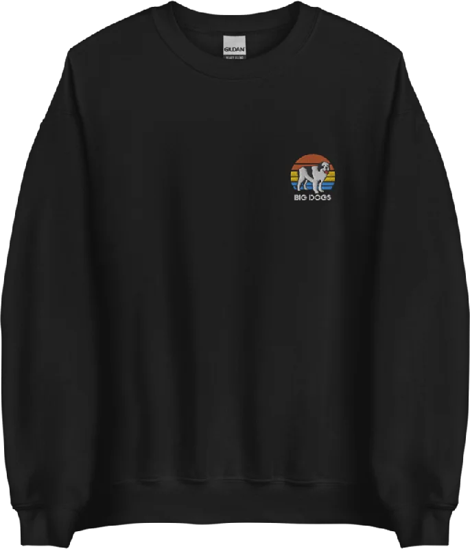 Floral Prints Sunset Logo Embroidered Sweatshirt