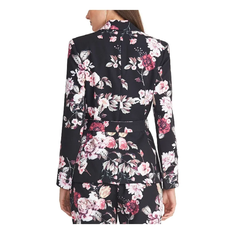 Sports Express Rachel Rachel Roy Women's Calli Floral Print Belted Jacket Black Size Medium