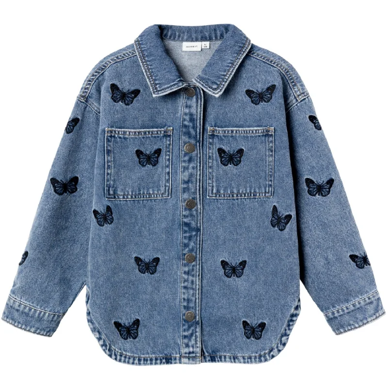 Elegant Outline Name It Medium Blue Denim Elly Denim Jacket