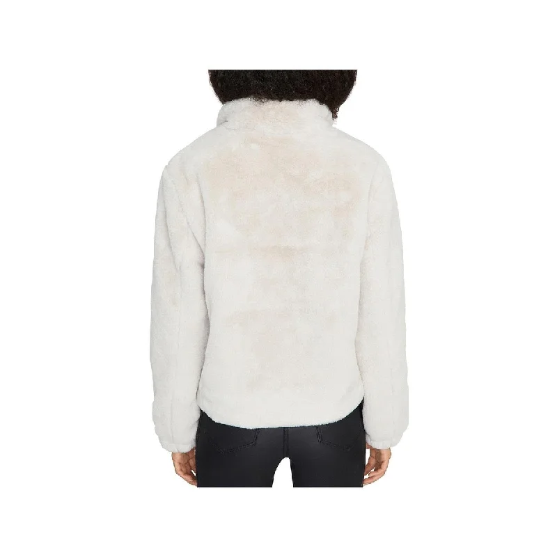 Versatile Items Sanctuary Women's Zip Up Winter Jacket Coat White Size Large