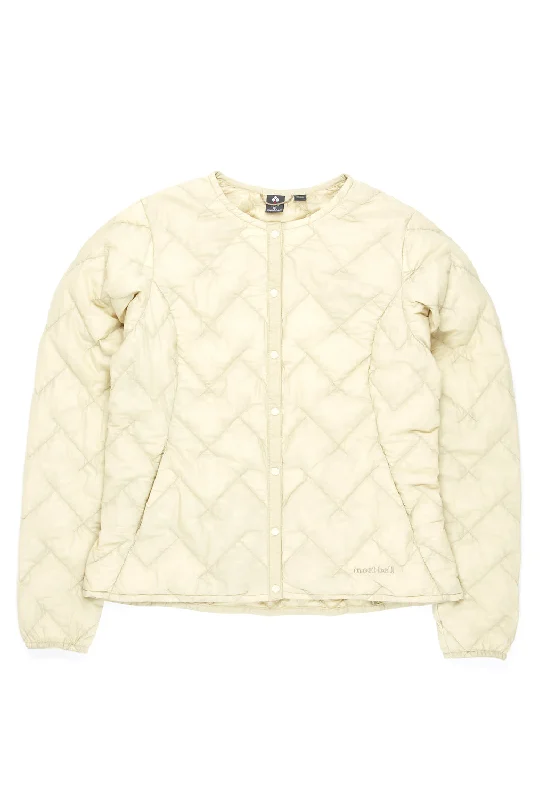 Youthful Vitality Montbell Women's Superior Down Round Neck Jacket - Ivory