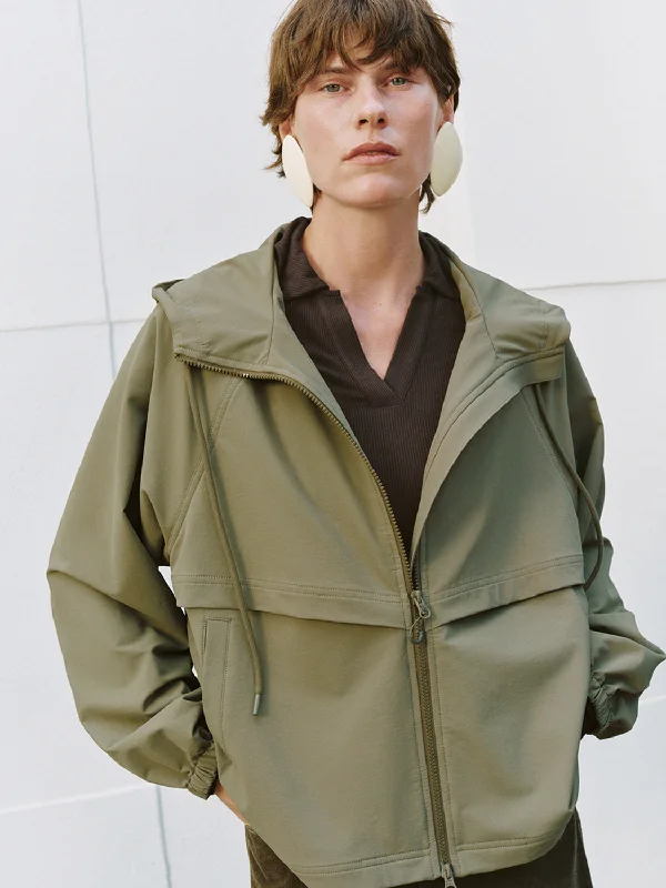 Comfortable Sweaters Loose Hoodie Zipper Front Jackets