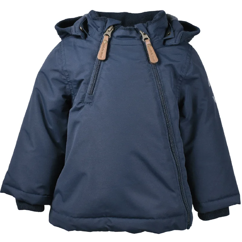 Fashionable and versatile Mikk-Line Blue Nights Nylon Jacket Solid