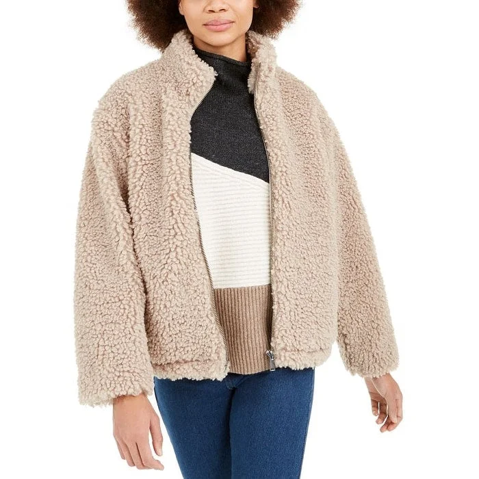 Diamond Series French Connection Women's Fabi Cold Weather Winter Coat Brown Size M