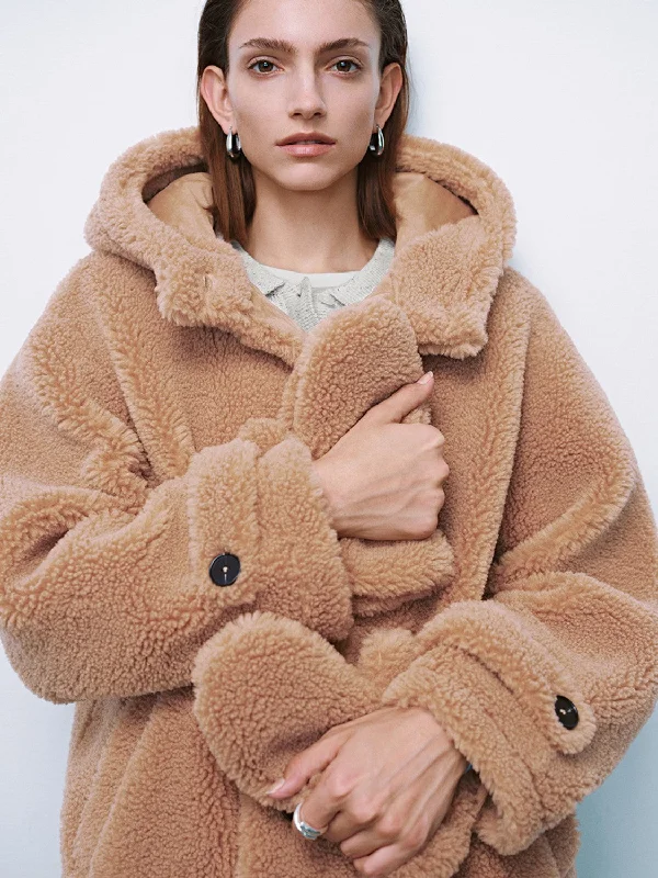 Advanced Customization Button Up Wide Lapel Teddy Jackets