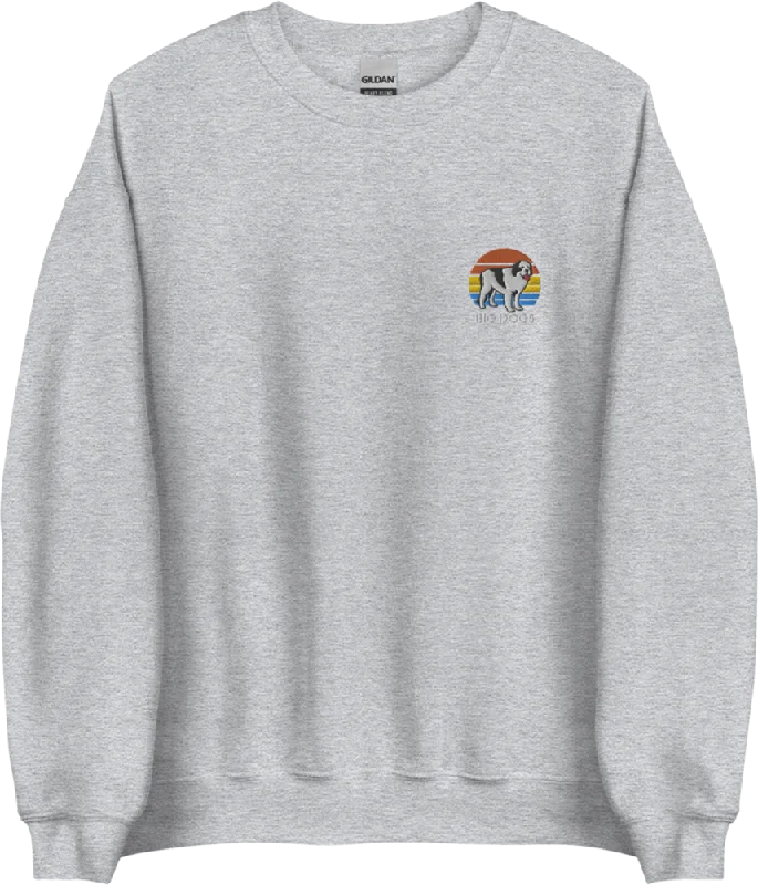 Embroidery Design Sunset Logo Embroidered Sweatshirt