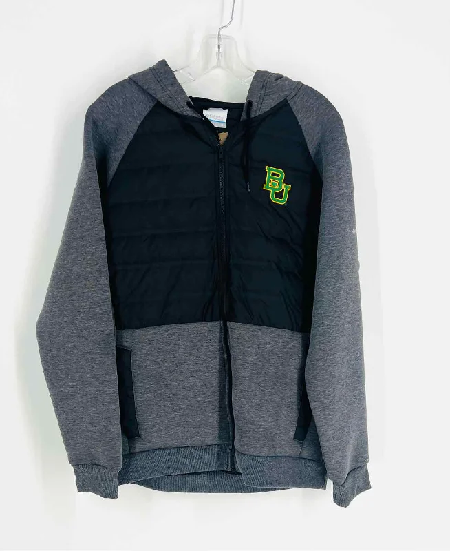 Cute Design Columbia Size M Gray/Black Variegated Puffer Jackets Jacket