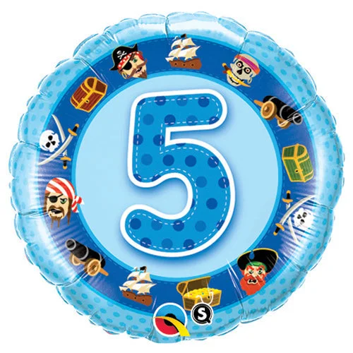Stretch Design 18 inch AGE 5 BLUE PIRATES