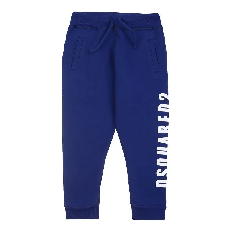 New Products Blue Side Logo Sweatpants