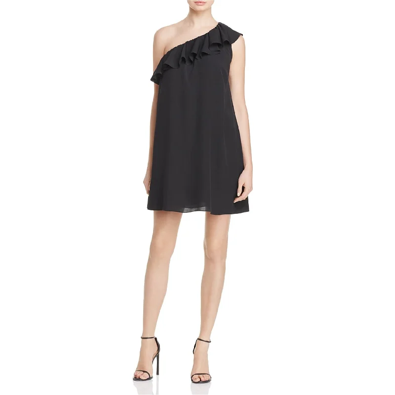Modern City French Connection Womens Summer Crepe A-line Dress, Black, X-Small