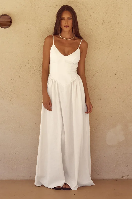Exquisite Design ZEPHY MAXI DRESS  - WHITE
