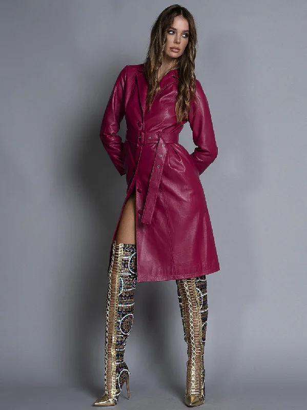Soft And Comfortable TAMPA Leather Coat