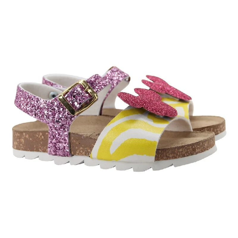 Classic And Versatile Magenta Minnie Motif Sandals