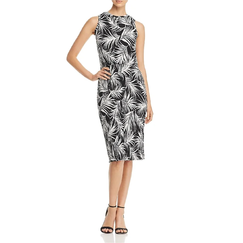 Cool Summer Hugo Boss Womens Pleated Sheath Dress, Black, Large
