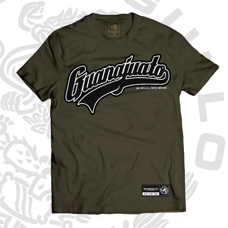 Single-shoulder Neck Design GUANAJUATO II ARMY T-SHIRT