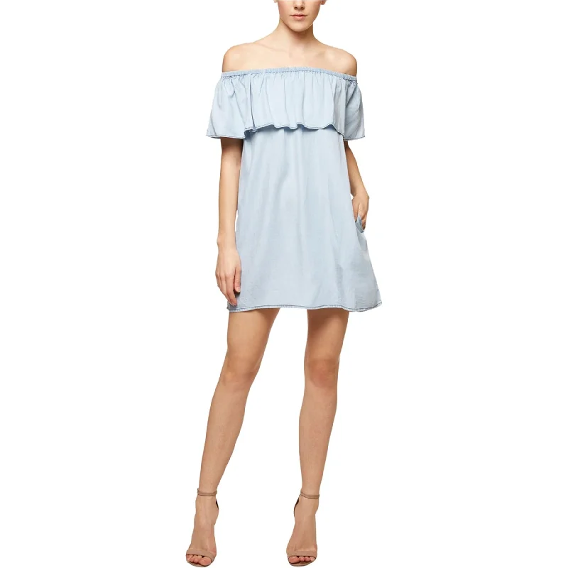 Youthful Sanctuary Clothing Womens Misha Flounce Dress, Blue, X-Small
