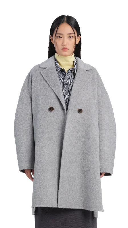 All-Day Comfort Melange Double Face Coat