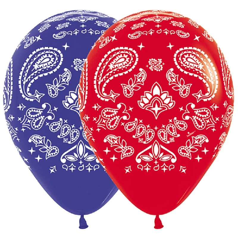 Skirt style 11 inch BANDANA - FASHION RED & ROYAL BLUE